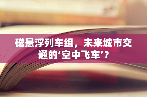 磁悬浮列车组，未来城市交通的‘空中飞车’？