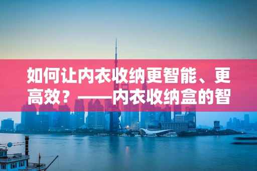 如何让内衣收纳更智能、更高效？——内衣收纳盒的智能化升级