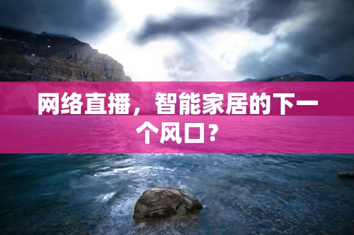 网络直播，智能家居的下一个风口？